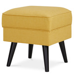 AK-A1316 YEL2 - Taburet, žltá látka, nohy buk