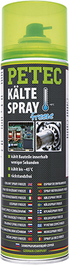PETEC 71950 Zmrazovacia sprej 400ml Prípravok pre ochladzovanie zmrazovanie súčiastok v spreji umožňuje ochladenie dielov v priebehu niekoľkých sekúnd
