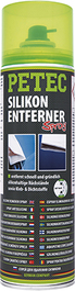 PETEC 70950 Odstraňovač silikónu Prípravok v spreji pre rýchle čistenie a odmastenie odstránenie nečistôt ako sú zvyšky silikónov olejov mazív a pod...