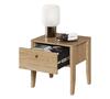 Nočný stolík so zásuvkou a USB vstupom SOLIERA dub olejovaný