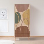 NOCERA štýlová šatníková skriňa, multicolor
