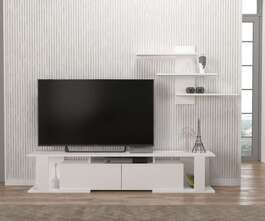 ENGENO škandinávska obývacia stena, biela