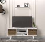 PASOS obývacia stena, biela/orech