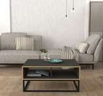 BONITO industriálny konferenčný stolík, antracit/sapphire