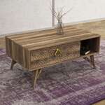 BONDY konferenčný stolík na nožičkách, orech