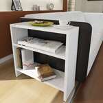 ANMORE škandinávsky príručný stolík, biela