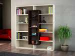 BULDAN designová knižnica, maple/wenge