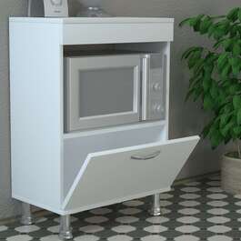 SALTO skrinka na mikrovlnku, biela