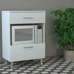 POTENGI skrinka na mikrovlnku, biela