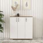 APPIN skrinka na topánky, biela/orech