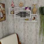 JAGUARE závesná polica, biela