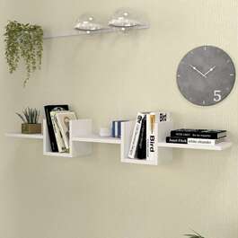 BUDENÝ závesná polica, biela