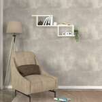 ALBURY nástenná polica, biela