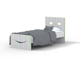 BRADOP Detská posteľ s úsmevom CASPER C108 krémová 90×200