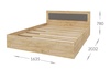 Spálňová zostava BOXBY, farba biela mat/dub coastland satin