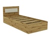 Posteľ s roštom 90x200 cm BOXBY, dub artisan/satin