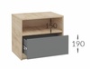 Spálňová zostava BOXBY, farba dub kraft zlatý/grafit sivý