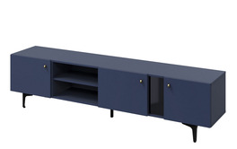 Komoda TV 3D 200 KARLINO (CS-05),farba tmavo modrá