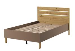 Posteľ s roštom 120 LIMERA farba dub artisan / hľuzovka