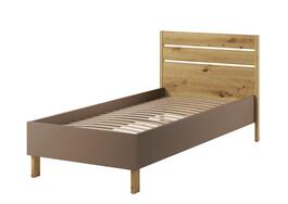 Posteľ s roštom 90 LIMERA farba dub artisan / hľuzovka