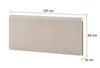Polstrovaný záhlavník k posteli 120 LIMERA farba béžová