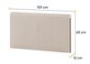 Polstrovaný záhlavník k posteli 90 LIMERA farba béžová