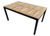 Záhradný stôl MATHO akacia/čierna