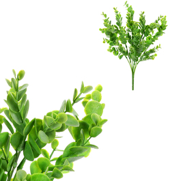 SG5650 - Eukalyptus. Kvetina umelá plastová. Zelená farba.