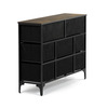 AUK-W2104 BK - Komoda s 8 zásuvkami, 103x30x77