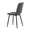 CT-281 BK3 - Stolička jedálenská, antracitová látka cowboy, nohy čierny kov