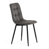 CT-281 BK3 - Stolička jedálenská, antracitová látka cowboy, nohy čierny kov
