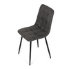 CT-281 BK3 - Stolička jedálenská, antracitová látka cowboy, nohy čierny kov