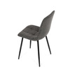 CT-281 BK3 - Stolička jedálenská, antracitová látka cowboy, nohy čierny kov