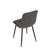 CT-281 BK3 - Stolička jedálenská, antracitová látka cowboy, nohy čierny kov