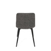 CT-281 BK3 - Stolička jedálenská, antracitová látka cowboy, nohy čierny kov