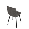 CT-281 BK3 - Stolička jedálenská, antracitová látka cowboy, nohy čierny kov