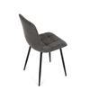 CT-281 BK3 - Stolička jedálenská, antracitová látka cowboy, nohy čierny kov
