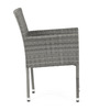 AZC-S2118 GREY - Stolička záhradná, šedý umelý ratan, kov, stohovateľná.