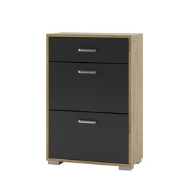 ARBORG skrinka na topánky MP-2745, dub Artisan / antracit