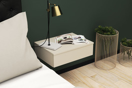 EMERSON nočný stolík, saten