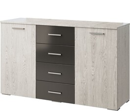 AGADIR kombinovaná komoda, antracit/light artwood