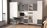 JORF zostava do detskej izby, light artwood/grafit