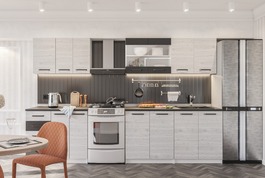 JANSEN kuchynská linka 260, light artwood/antracit