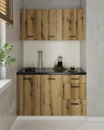 GODFREY kuchynská zostava 120, dub evoke