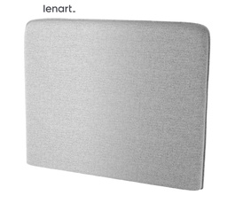 Polstrovaný záhlavník k posteli 90 cm farba šedá