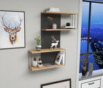 Destan závesná polica, antracit / dub