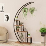 Garden stojan na kvetinovým borovica Atlantic / čierna