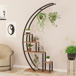 Garden stojan na kvetinovým borovica Atlantic / čierna