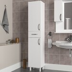 Selín úzka kúpeľňová skriňa, biela