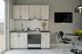 Kuchynská linka180 SONIA artwood light/stone gray